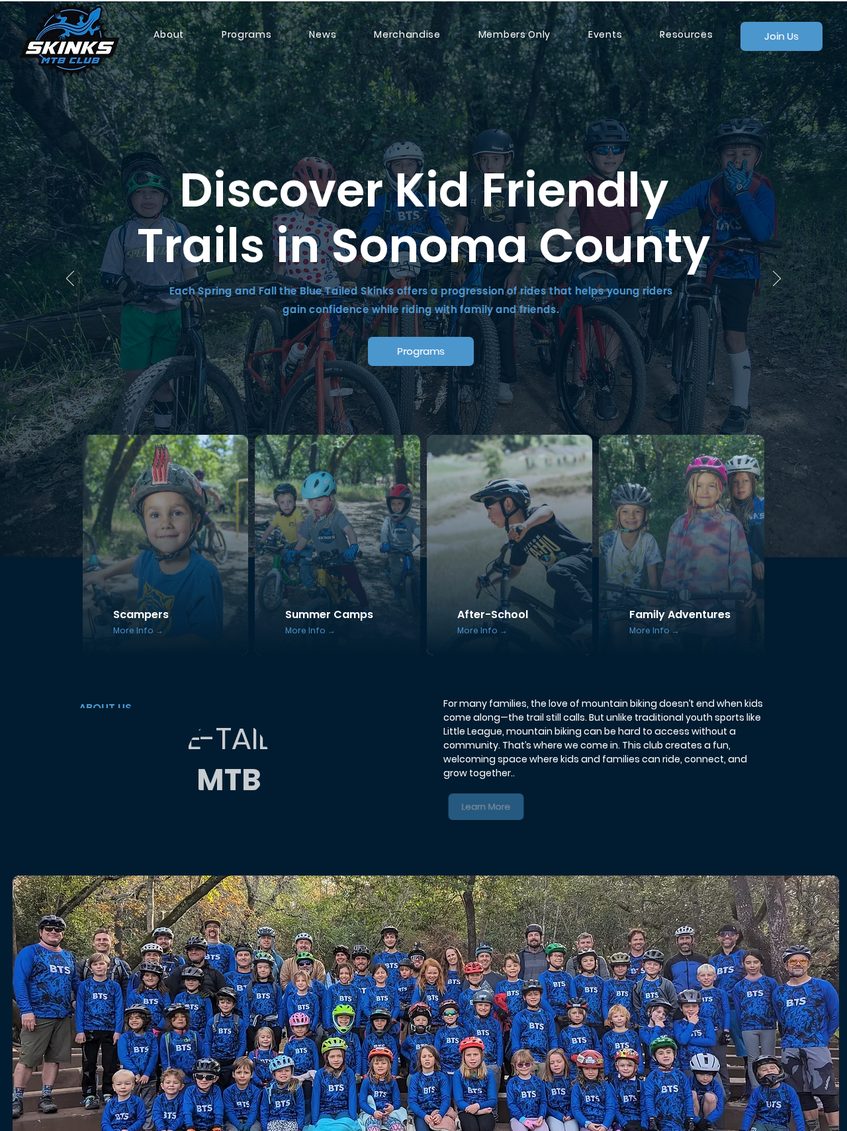 Blue-Tailed Skinks website homepage