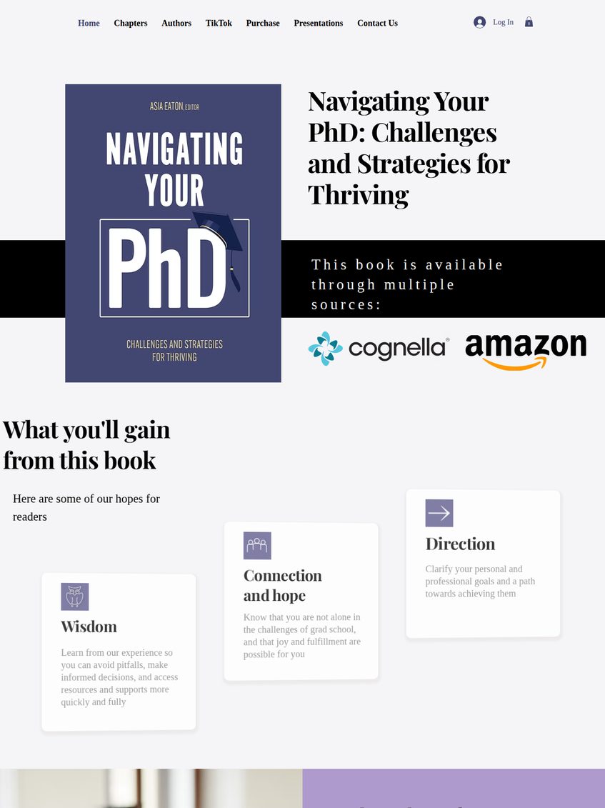 NavigatingYourPhD website homepage